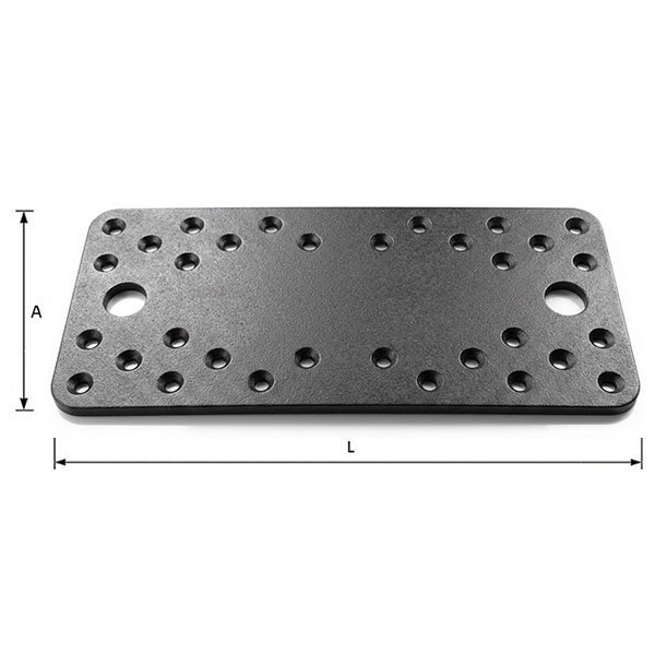MINUTEX Piastra Giunzione Diritta MM200X90X3 Acciaio Grafite - MINUTEX - Immagine 2